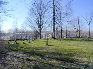 Concord-Methodist Episcopal Cemetery - looking west from Hollansburg Road.